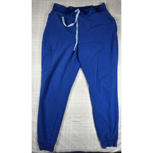 Figs Women's Zamora Jogger Scrub Pants Royal Blue Size XLT Tall